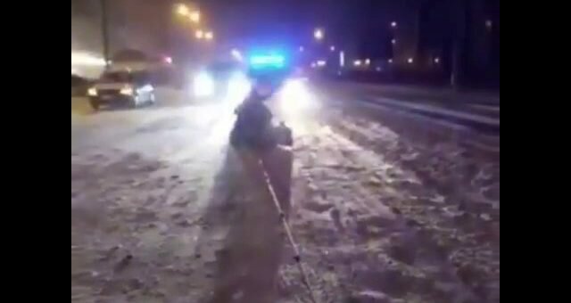 Поліція в Одесі погналась за саньми (відео)