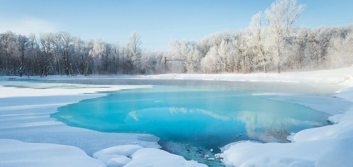 Обслуживание озера зимой: действенные решения