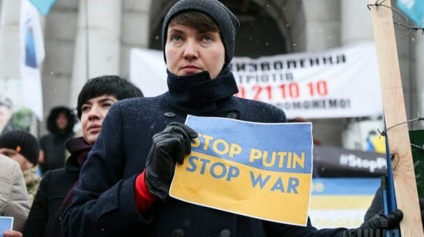 Савченко не дозволили виступити на акції проти Путіна в Києві