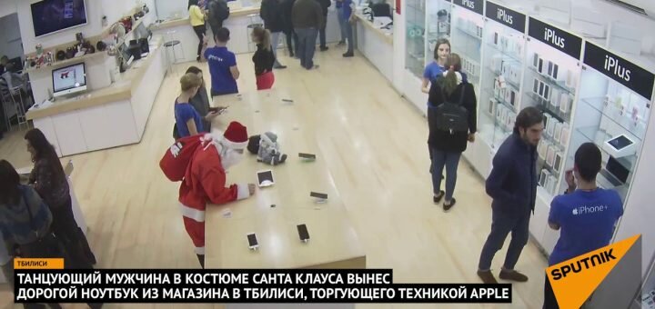 Поганий Санта викрав з магазину MacBook (відео)
